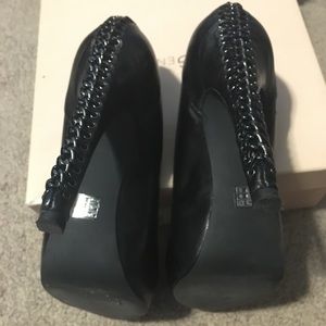 Michael Shannon 3” Black heels with Chainmail Detail.